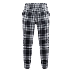 Menzies Black - White Modern Tartan Sweatpants