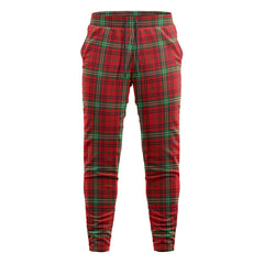 Morrison Red Modern Tartan Sweatpants