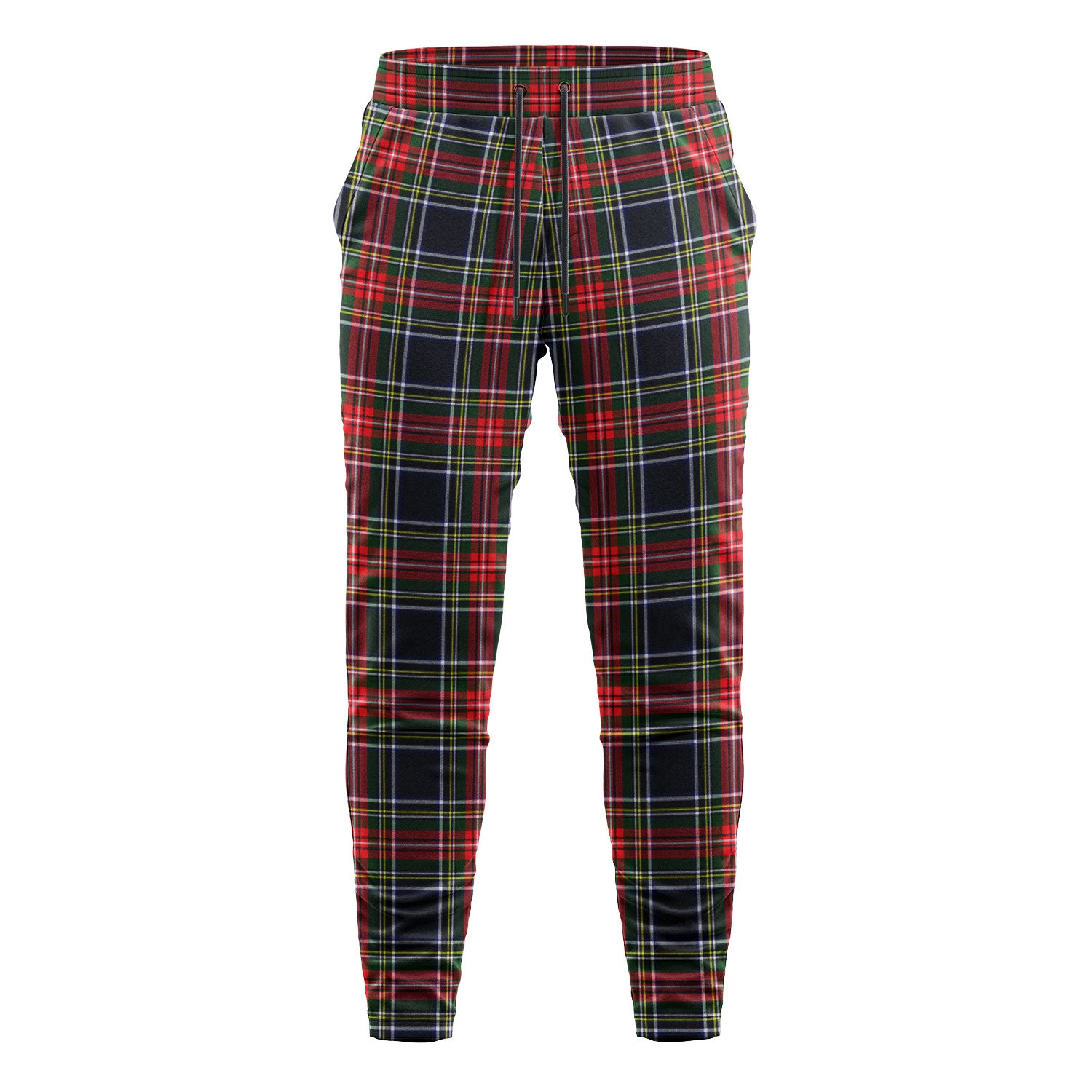 Stewart Black Tartan Sweatpants