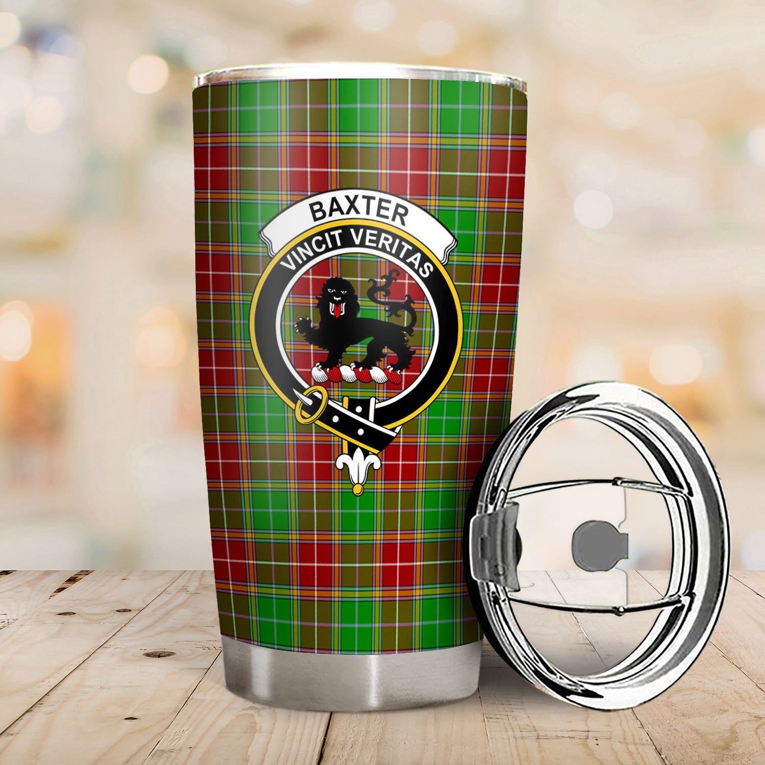 Baxter Modern Tartan Crest Tumbler