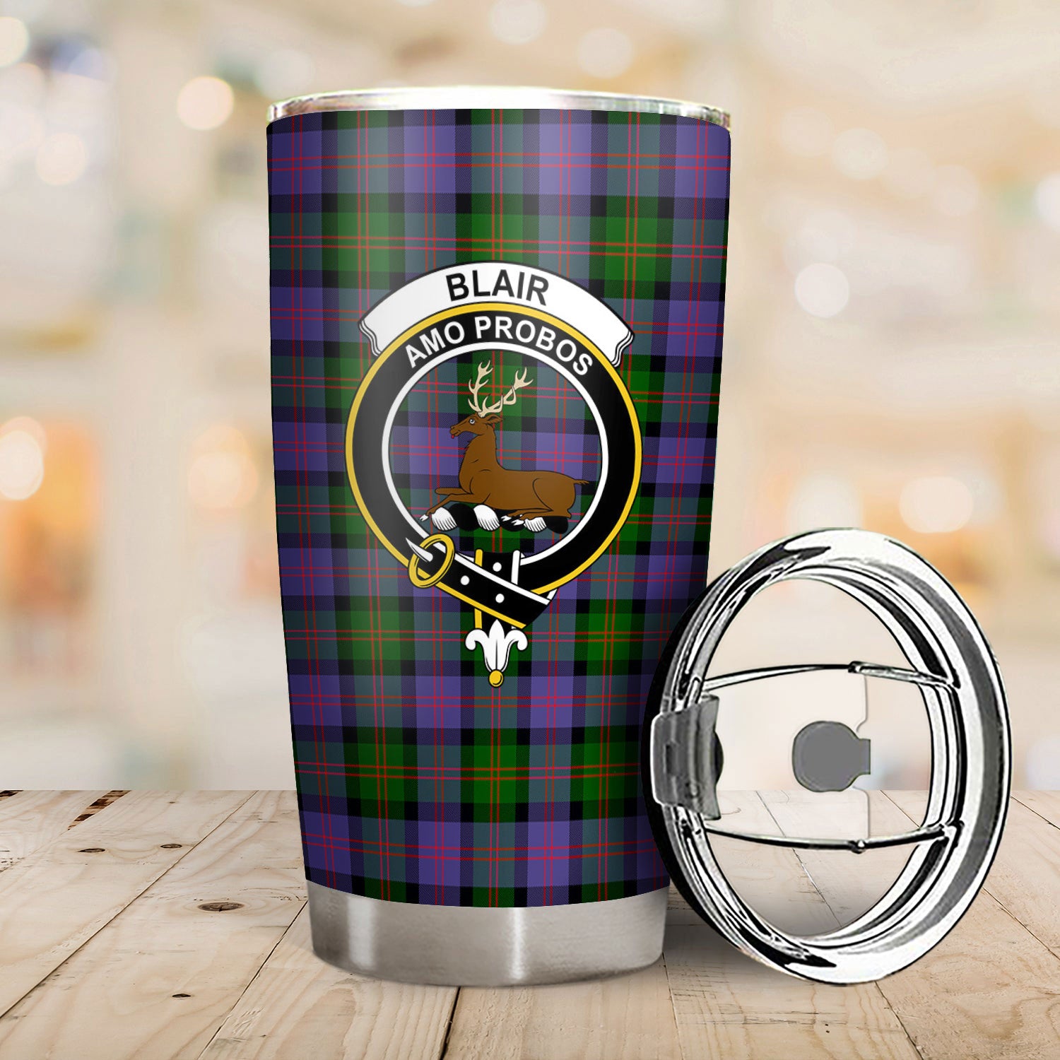 Blair Modern Tartan Crest Tumbler