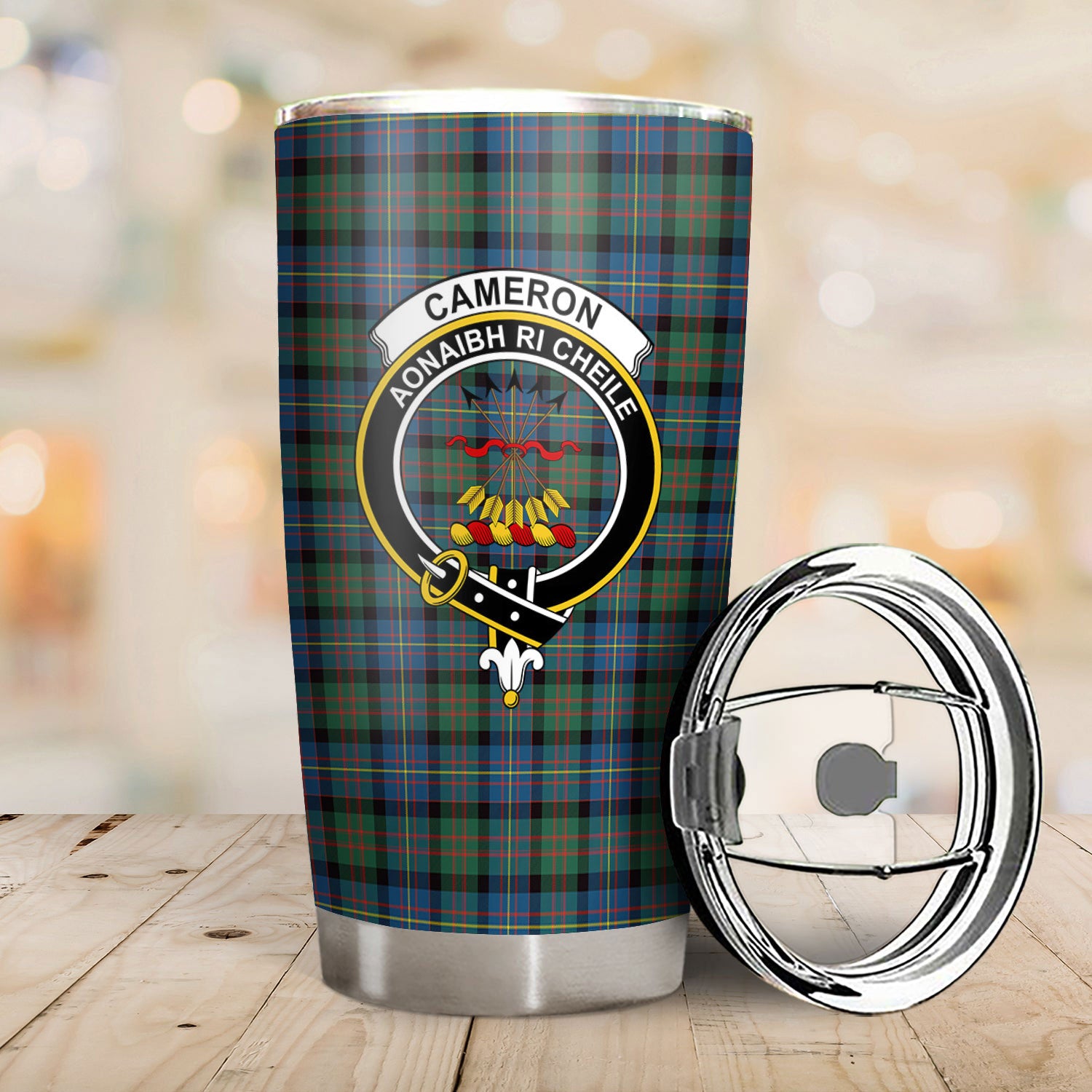 Cameron of Erracht Ancient Tartan Crest Tumbler