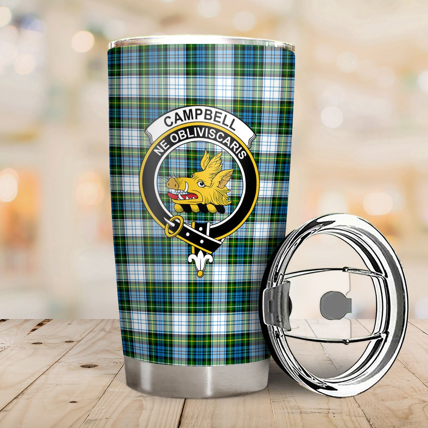 Campbell Dress Tartan Crest Tumbler