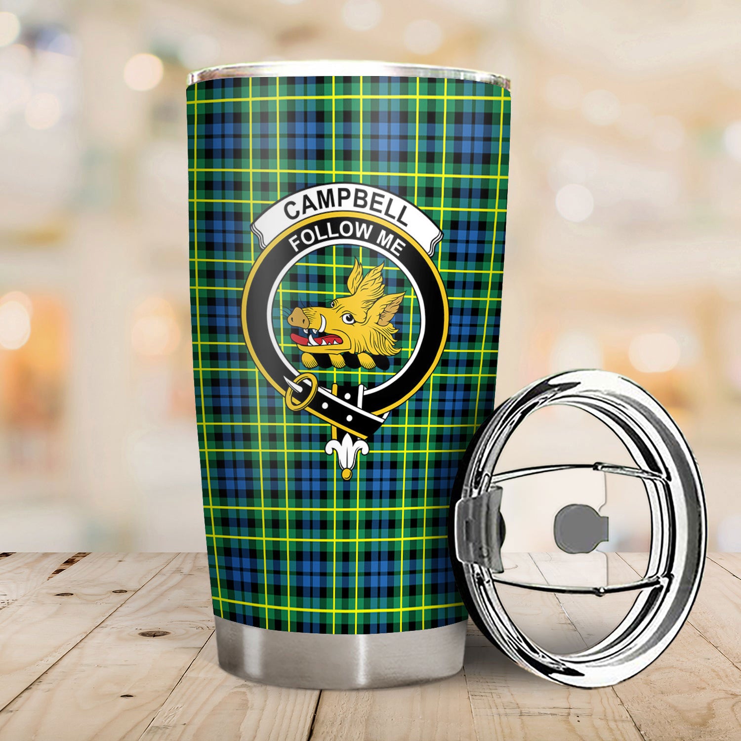 Campbell of Breadalbane Ancient Tartan Crest Tumbler