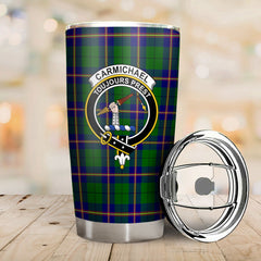 Carmichael Modern Tartan Crest Tumbler