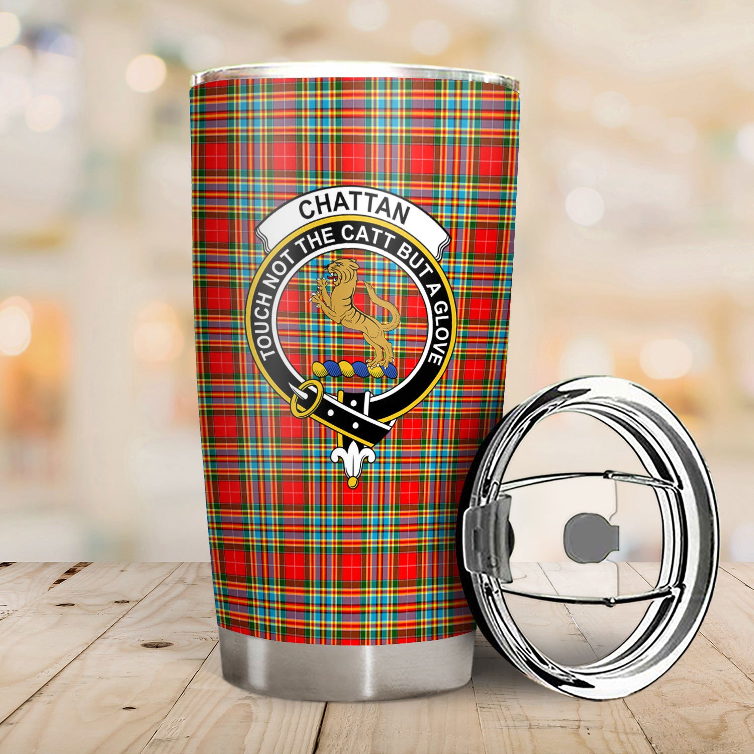 Chattan Tartan Crest Tumbler