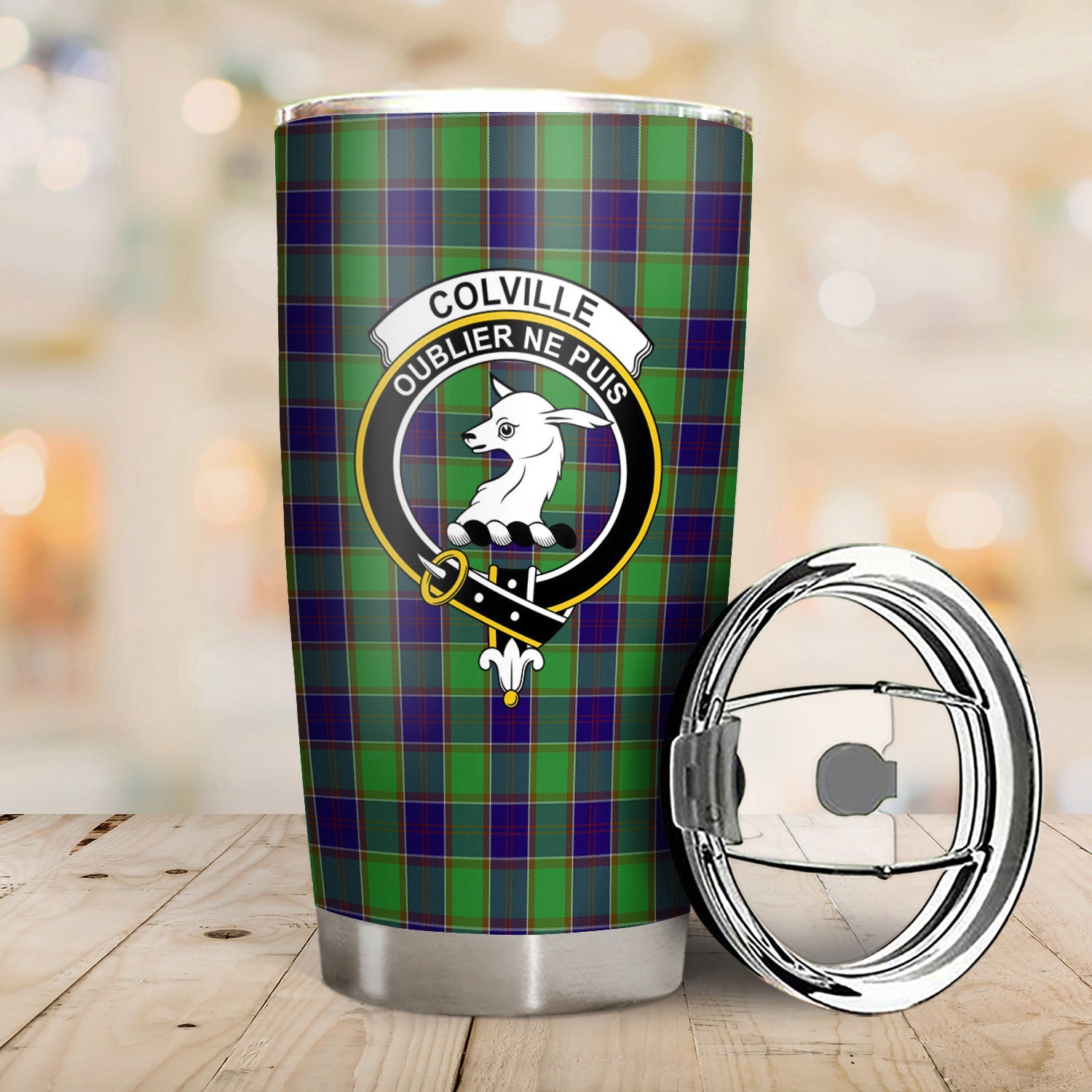 Colville Tartan Crest Tumbler