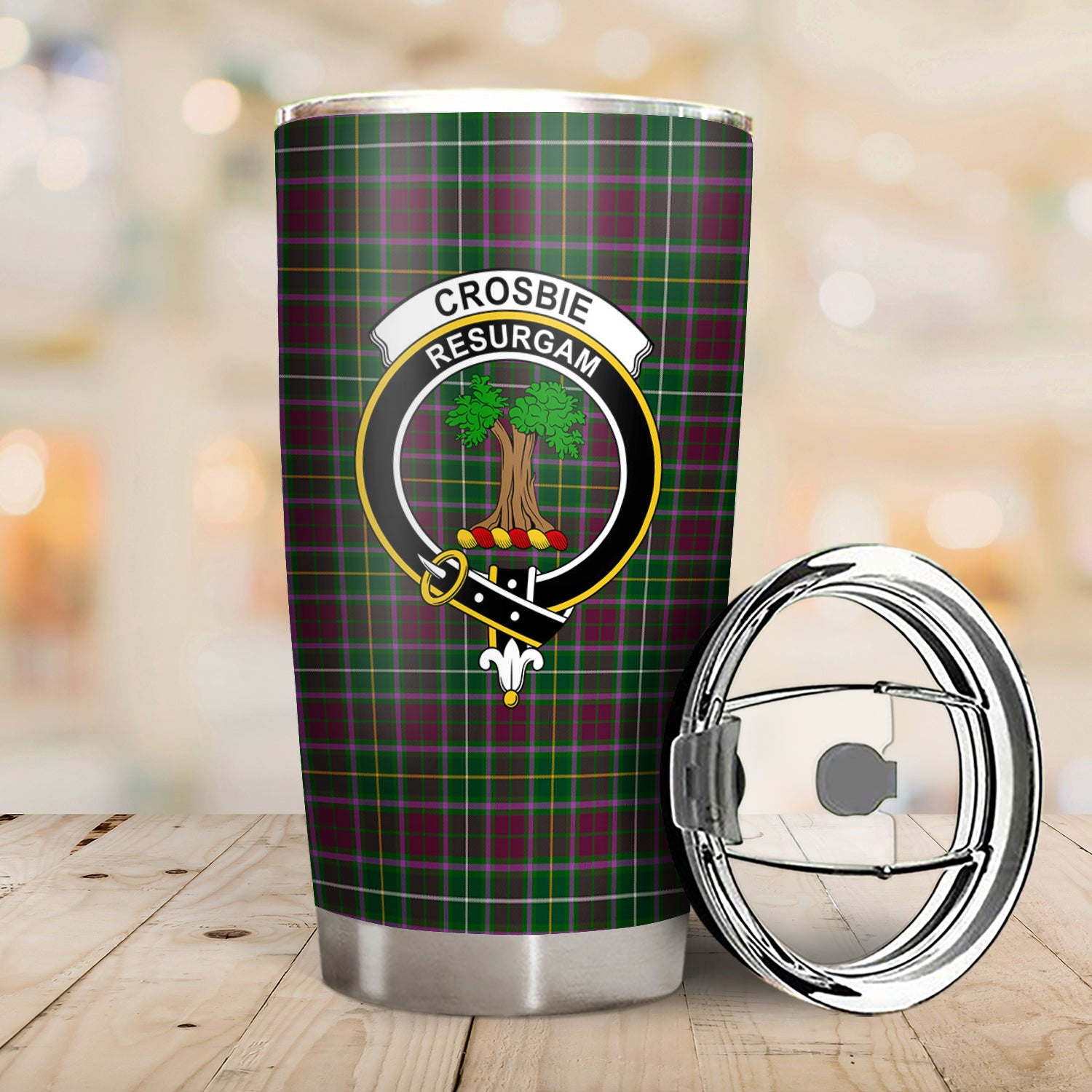 Crosbie Tartan Crest Tumbler