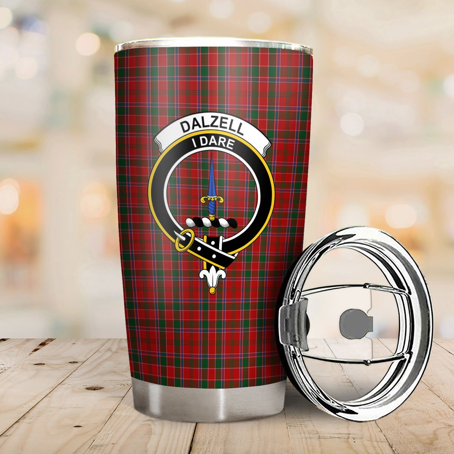 Dalzell Tartan Crest Tumbler