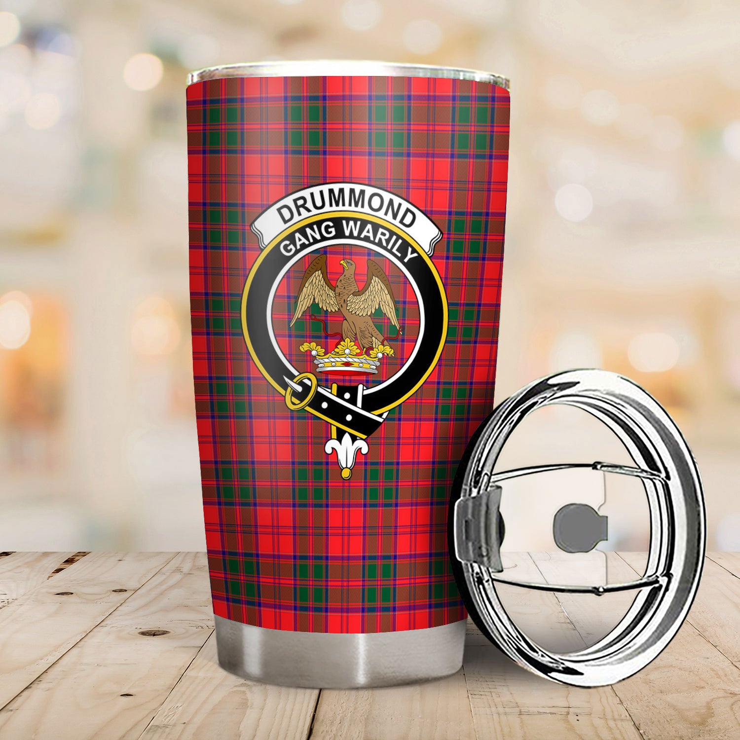 Drummond Modern Tartan Crest Tumbler