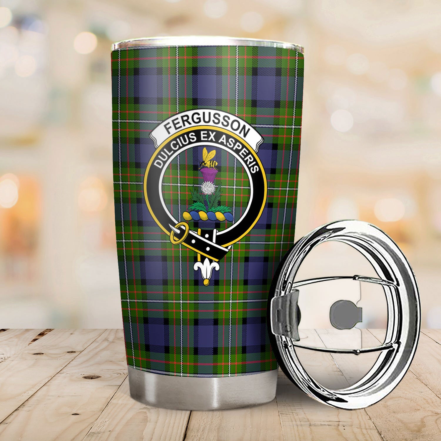 Fergusson Modern Tartan Crest Tumbler