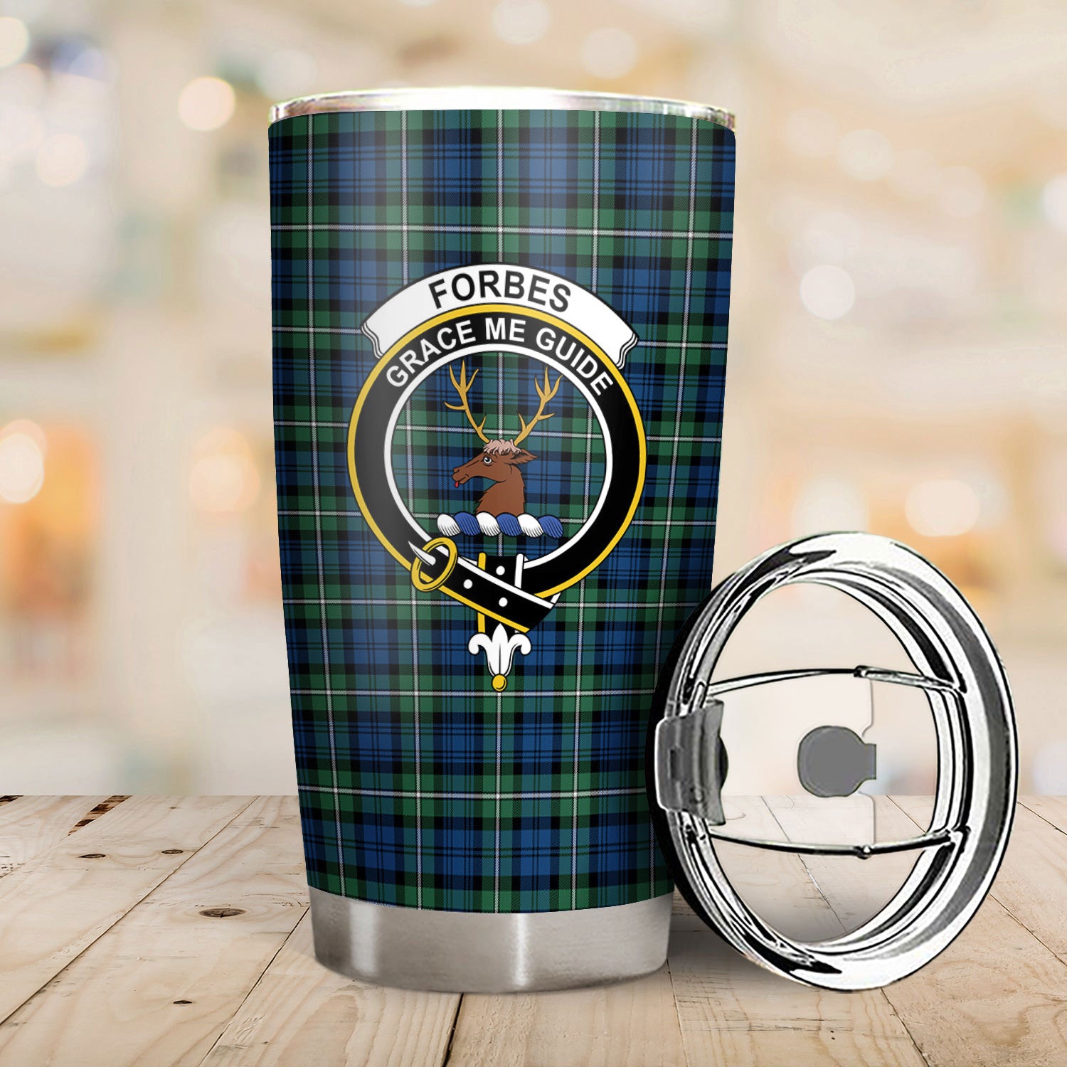 Forbes Ancient Tartan Crest Tumbler