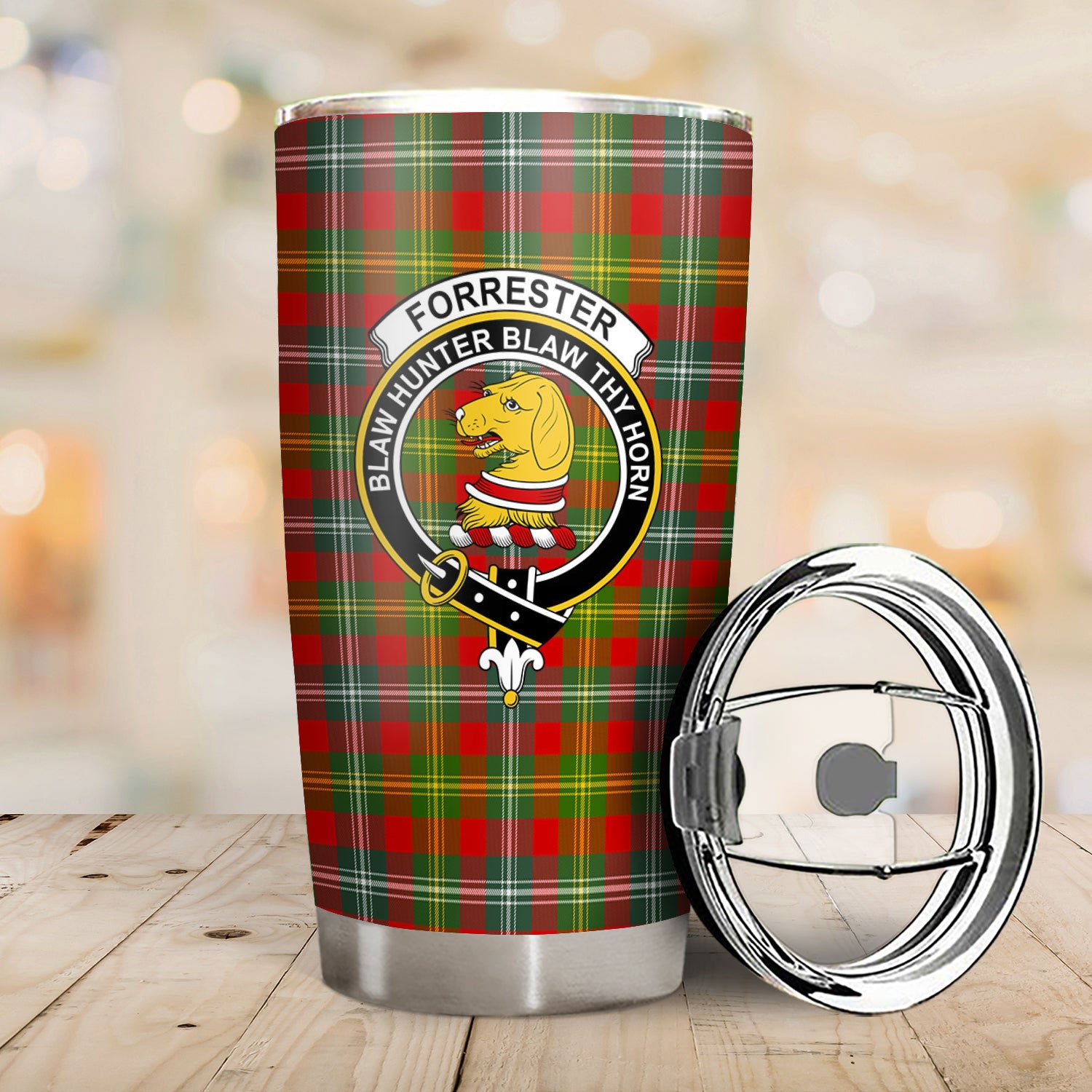 Forrester Tartan Crest Tumbler