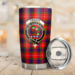 Fraser Tartan Crest Tumbler