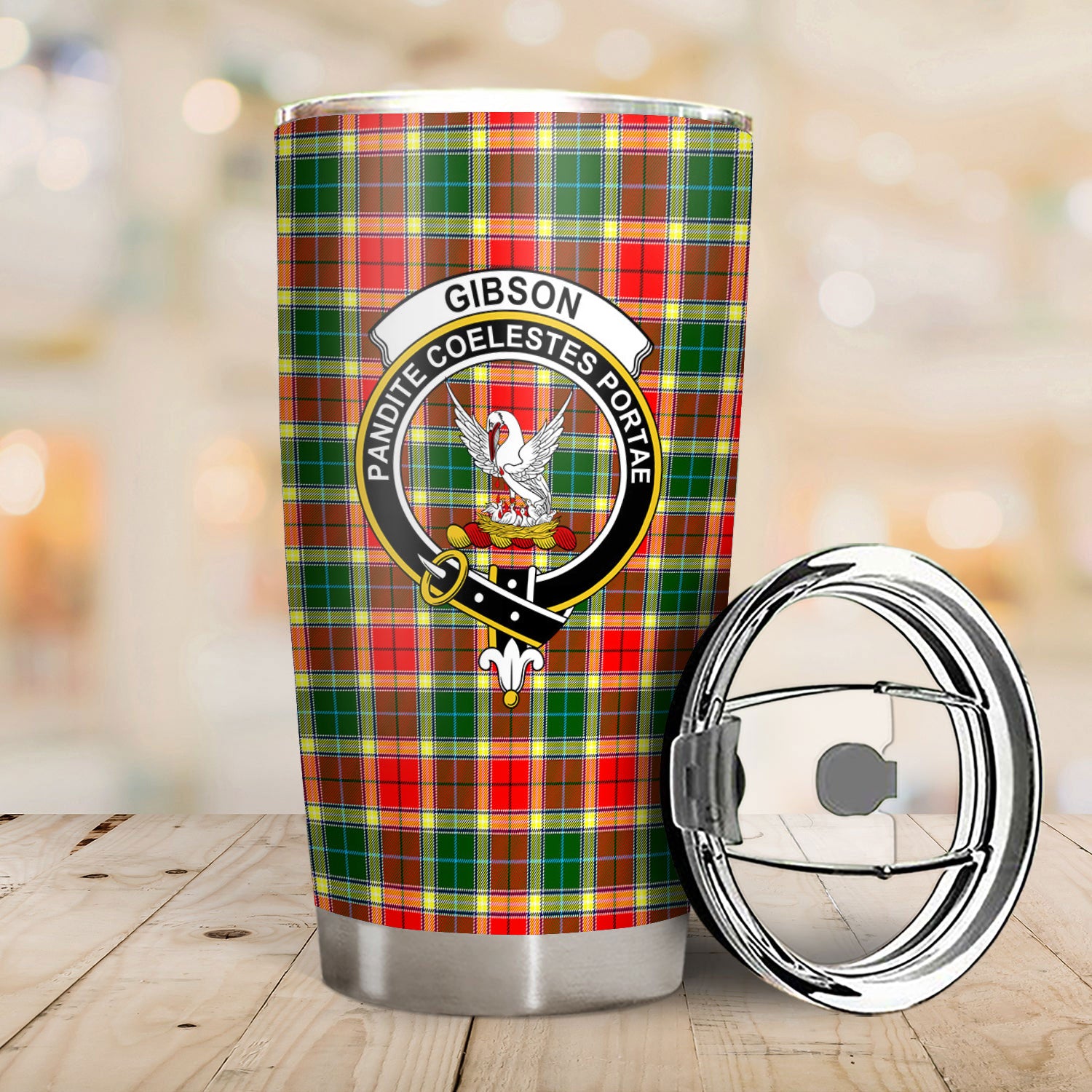 Gibson Tartan Crest Tumbler