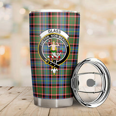 Glass Tartan Crest Tumbler