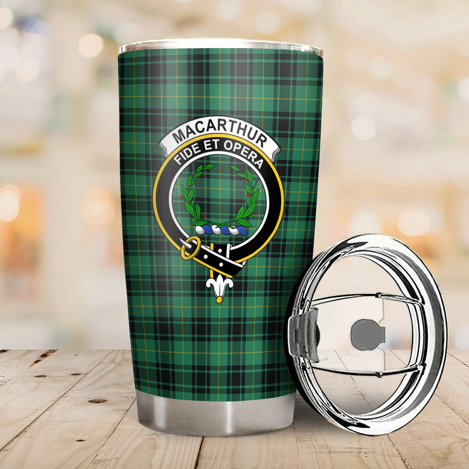 MacArthur Ancient Tartan Crest Tumbler