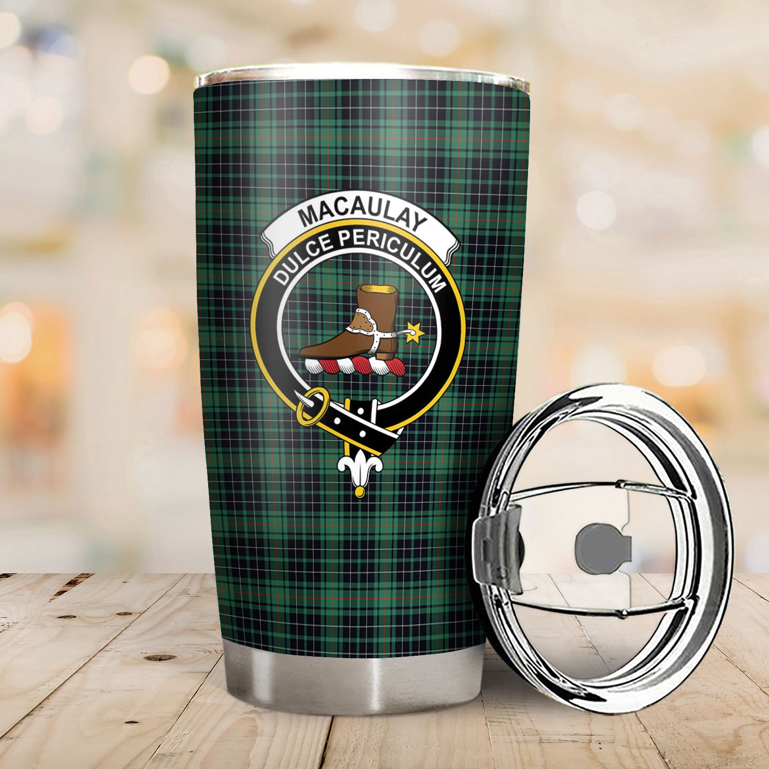 MacAulay Hunting Ancient Tartan Crest Tumbler