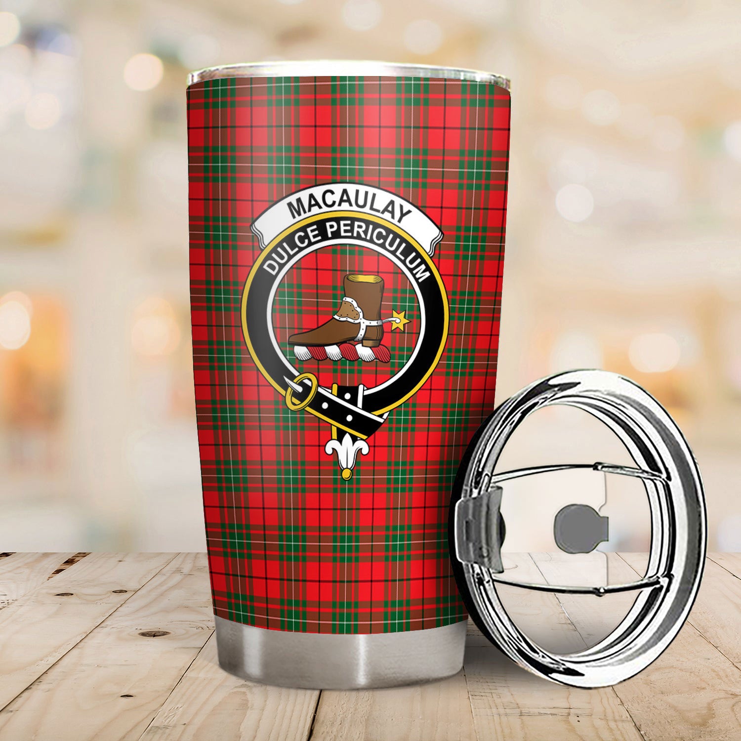 MacAulay Modern Tartan Crest Tumbler