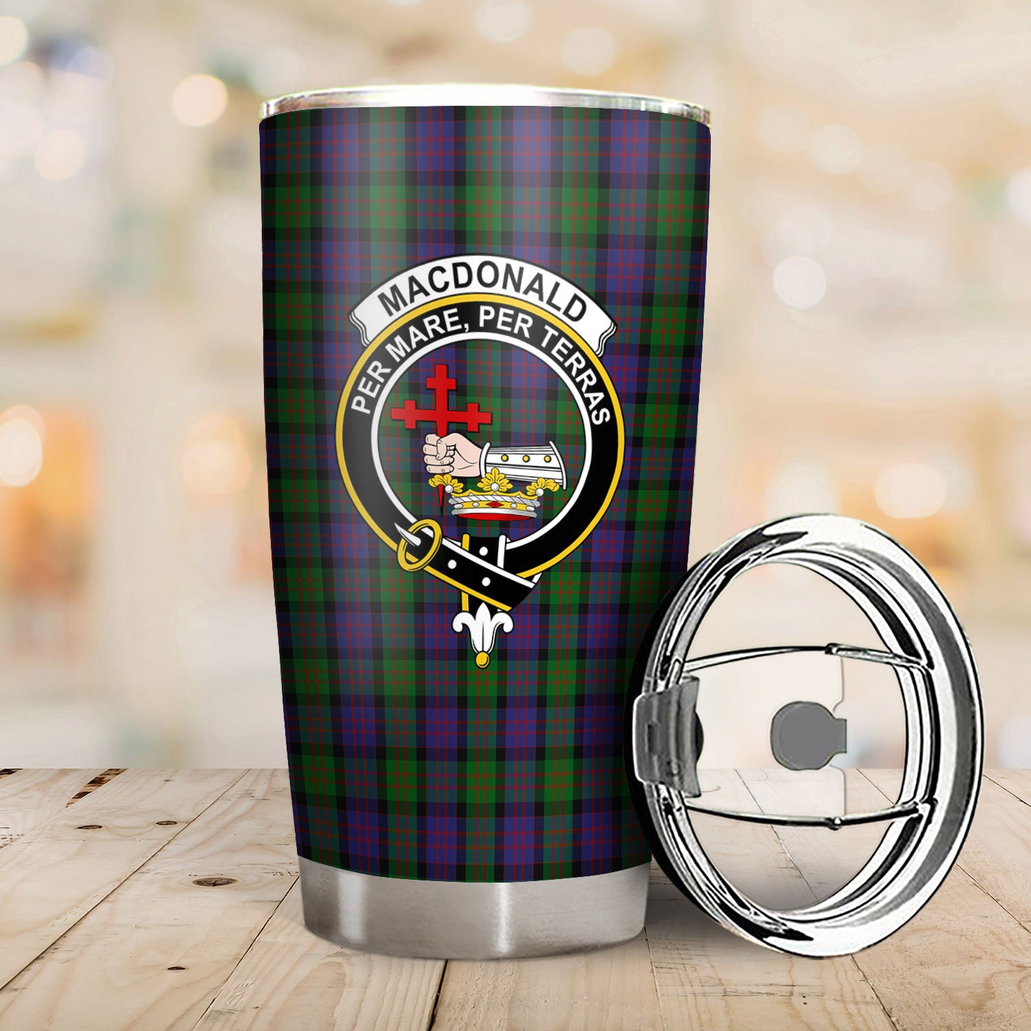 MacDonald Tartan Crest Tumbler