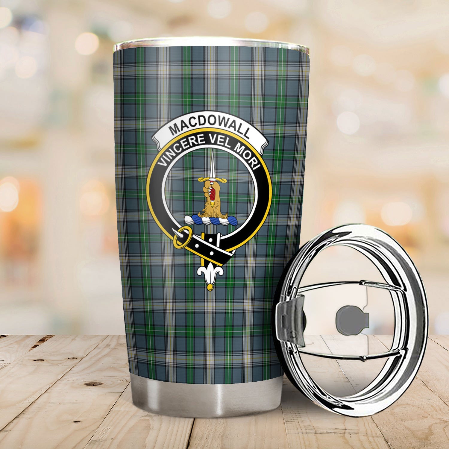 MacDowall Tartan Crest Tumbler