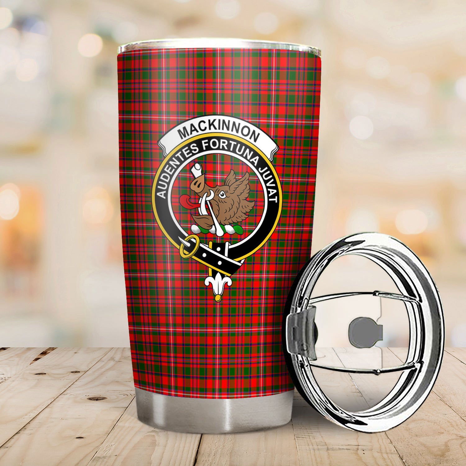 MacKinnon Modern Tartan Crest Tumbler