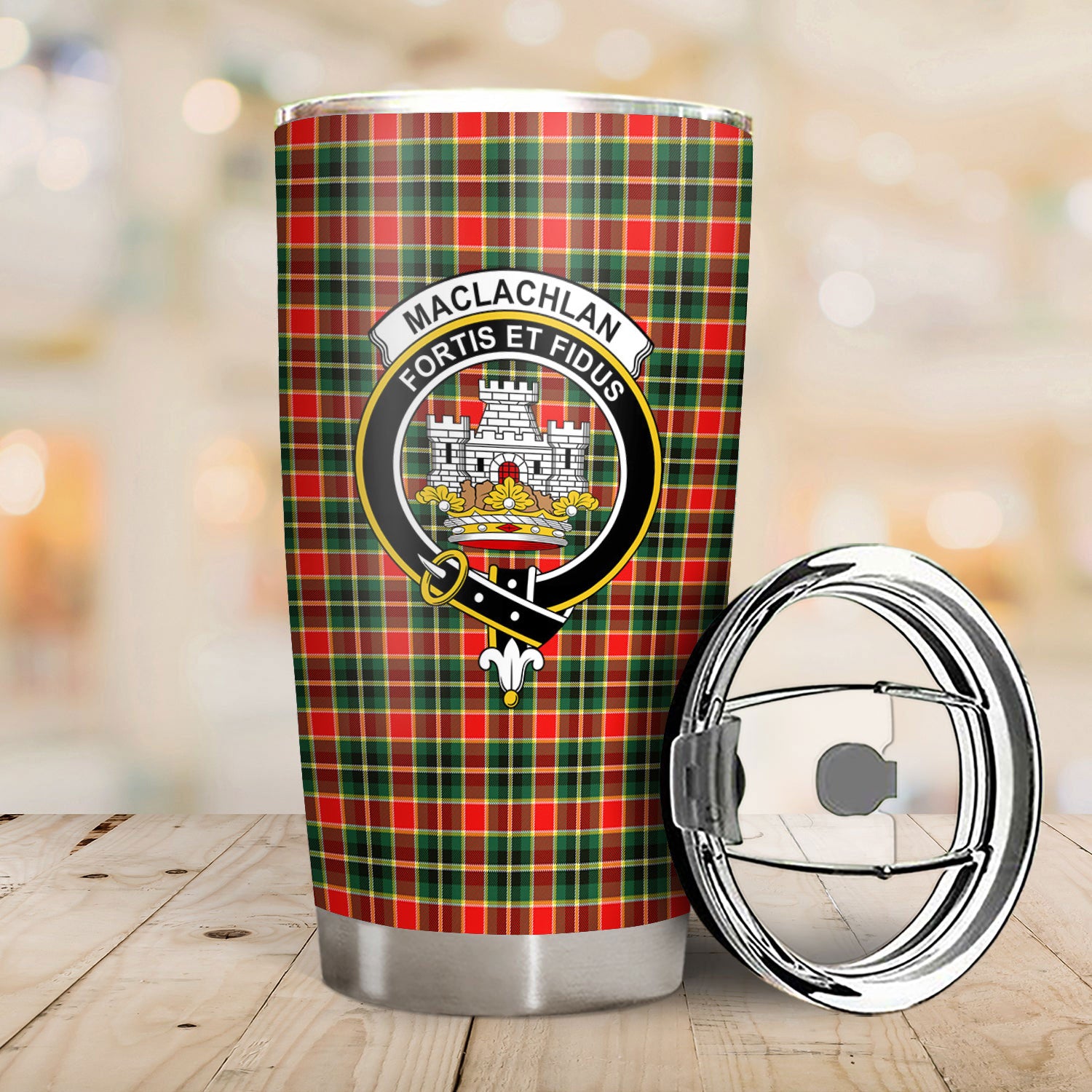 MacLachlan Hunting Modern Tartan Crest Tumbler