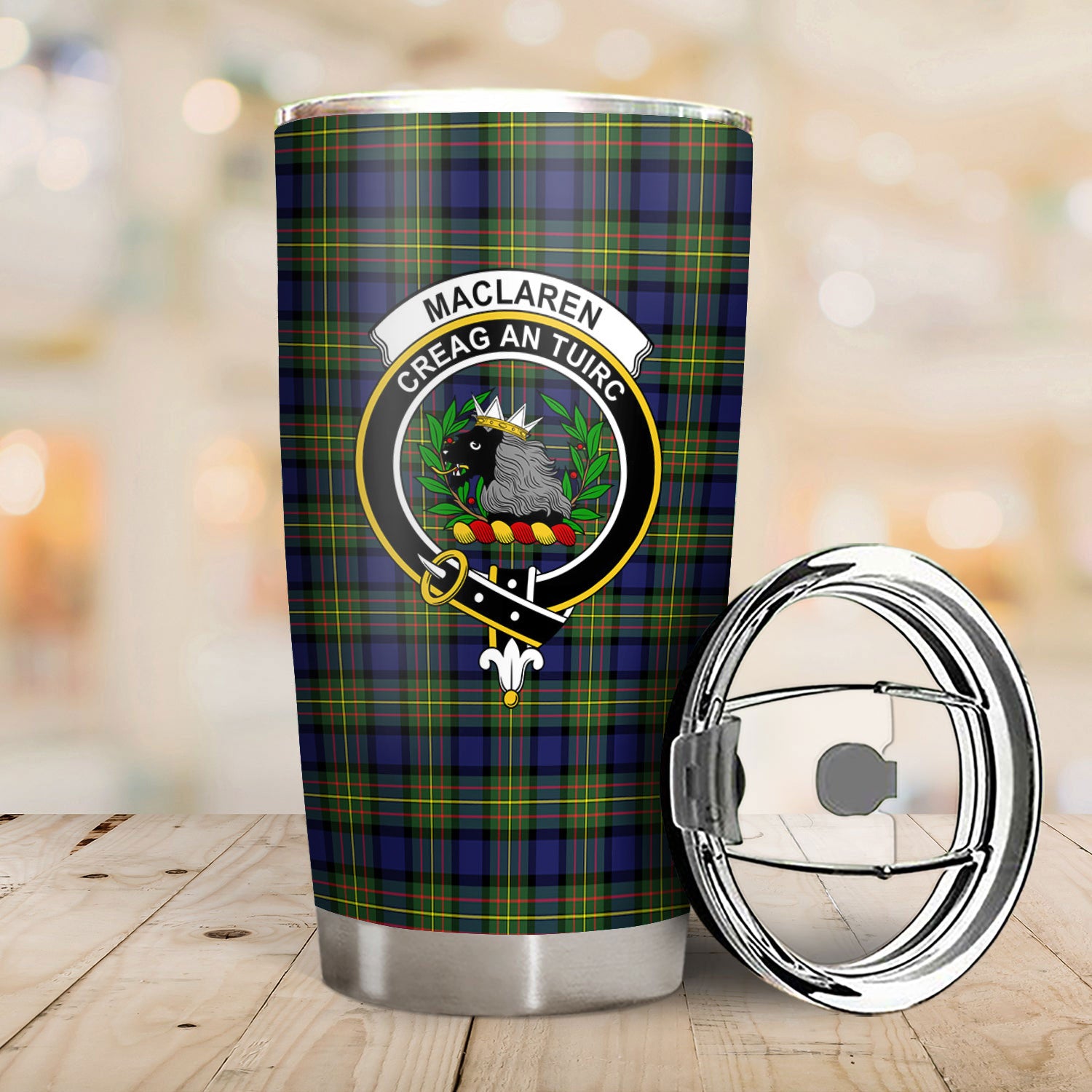 MacLaren Modern Tartan Crest Tumbler