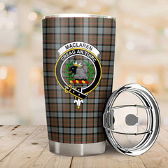 MacLaren Weathered Tartan Crest Tumbler