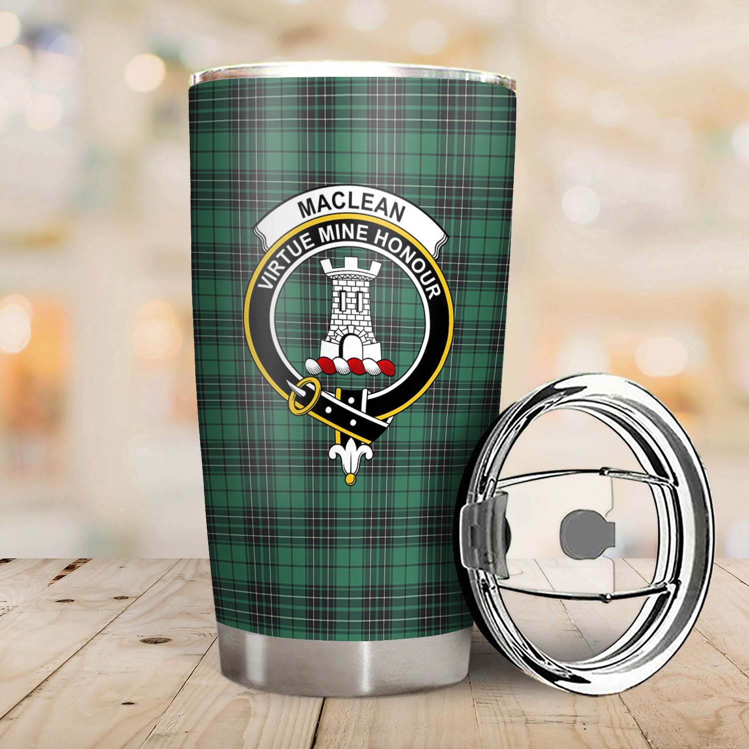 MacLean Hunting Ancient Tartan Crest Tumbler