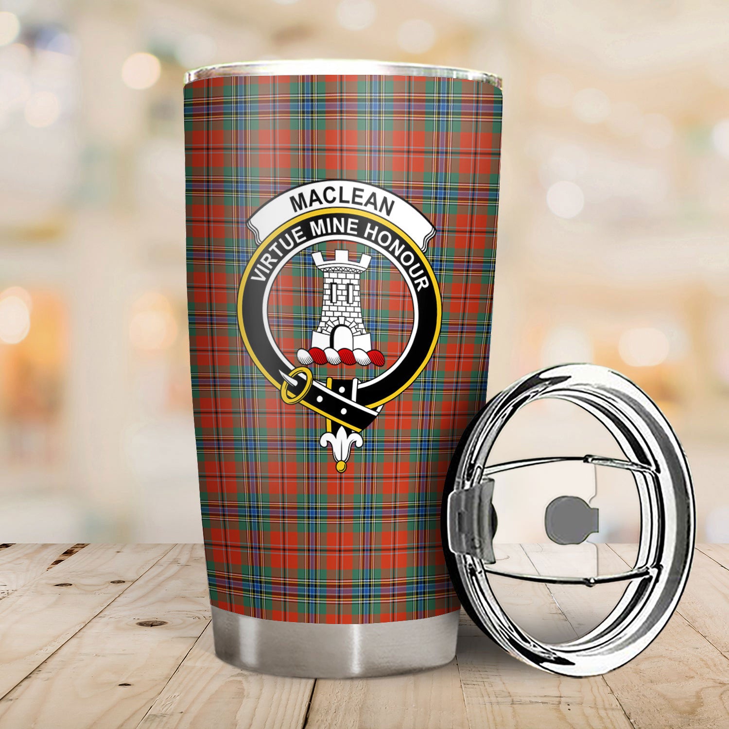 MacLean of Duart Ancient Tartan Crest Tumbler