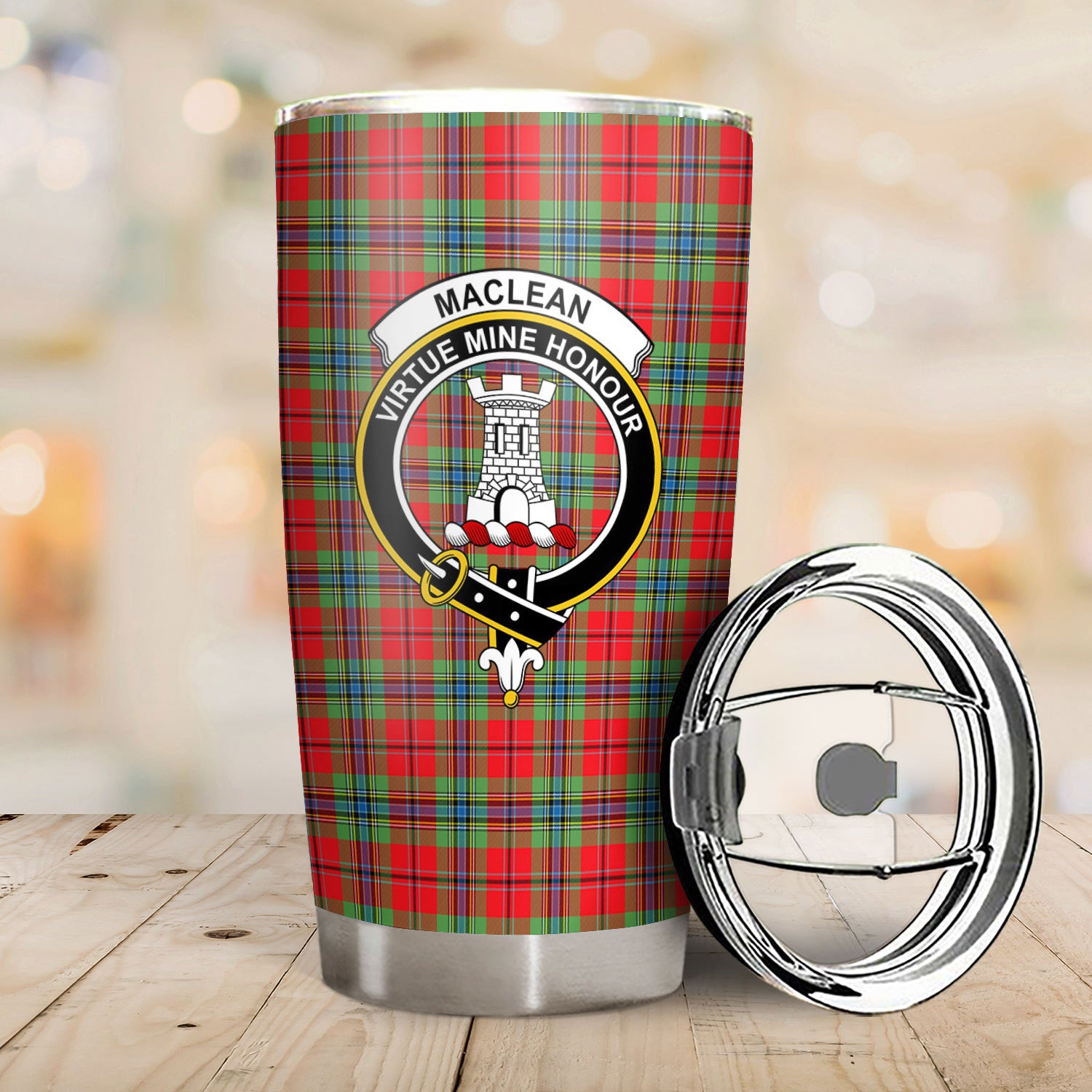 MacLean of Duart Modern Tartan Crest Tumbler