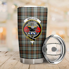 MacLeod of Harris Weathered Tartan Crest Tumbler