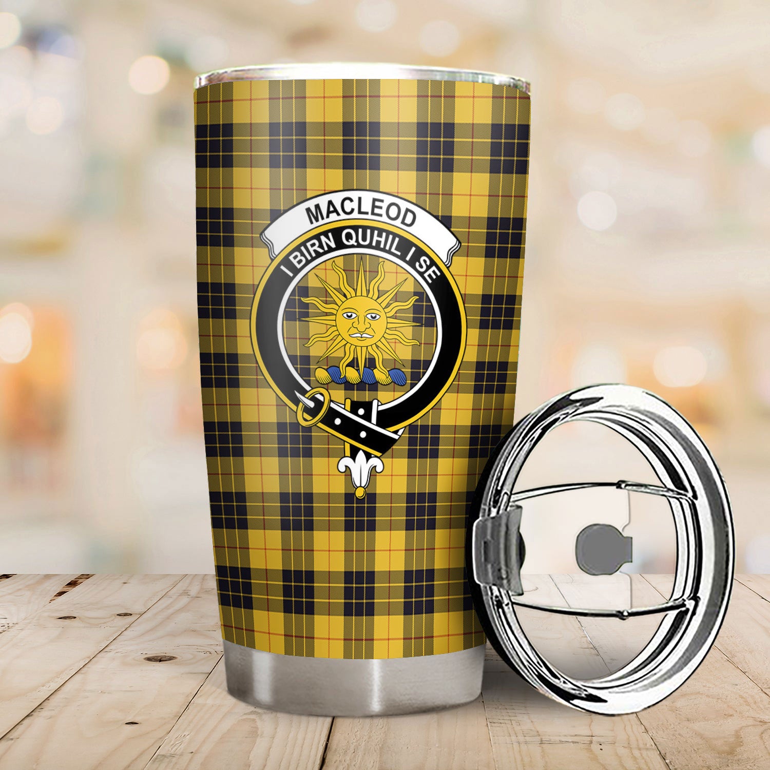 MacLeod of Lewis Ancient Tartan Crest Tumbler