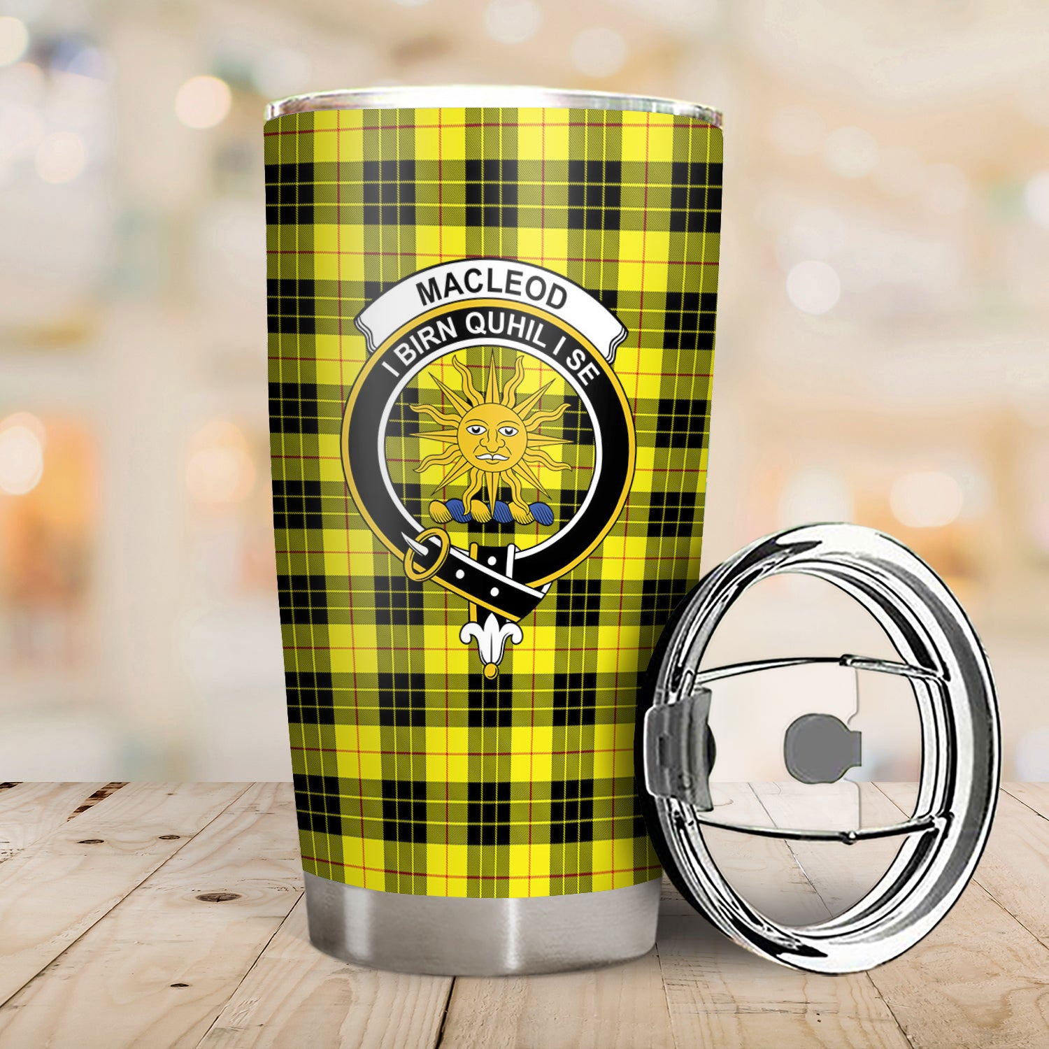 MacLeod of Lewis Modern Tartan Crest Tumbler