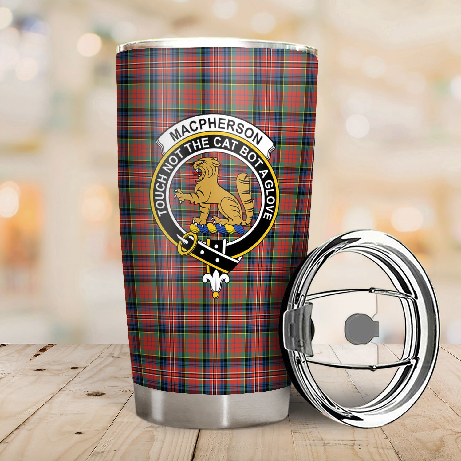 MacPherson Ancient Tartan Crest Tumbler