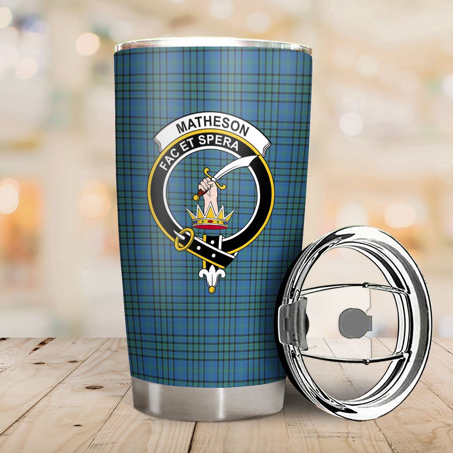 Matheson Hunting Ancient Tartan Crest Tumbler