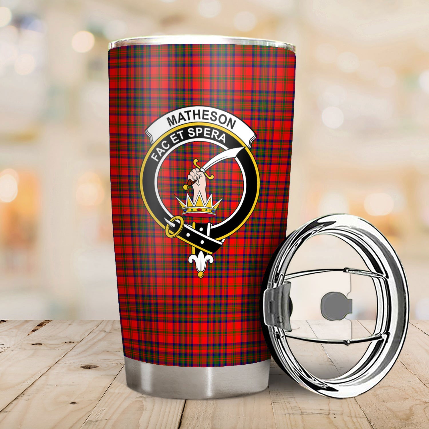 Matheson Modern Tartan Crest Tumbler