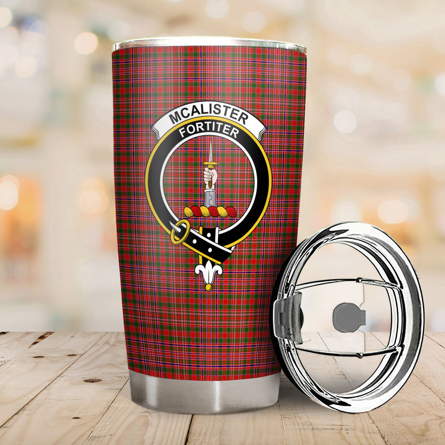 McAlister Modern Tartan Crest Tumbler