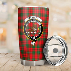 McAulay Modern Tartan Crest Tumbler