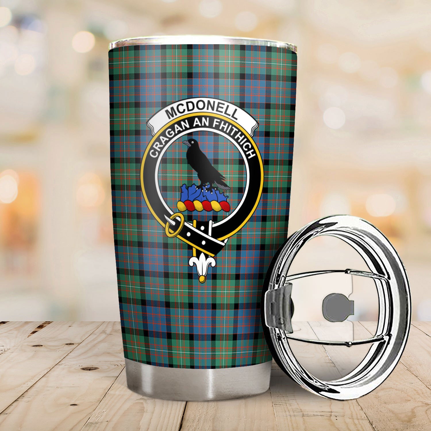 McDonnell of Glengarry Ancient Tartan Crest Tumbler