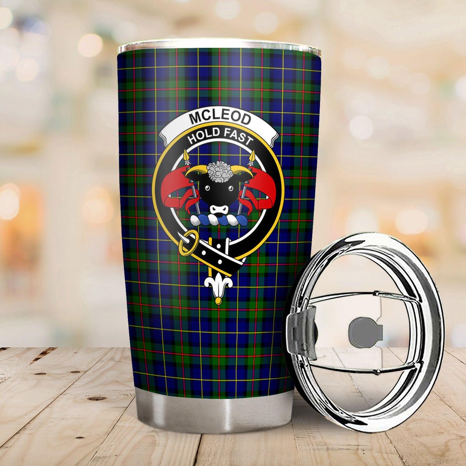 McLeod of Harris Modern Tartan Crest Tumbler