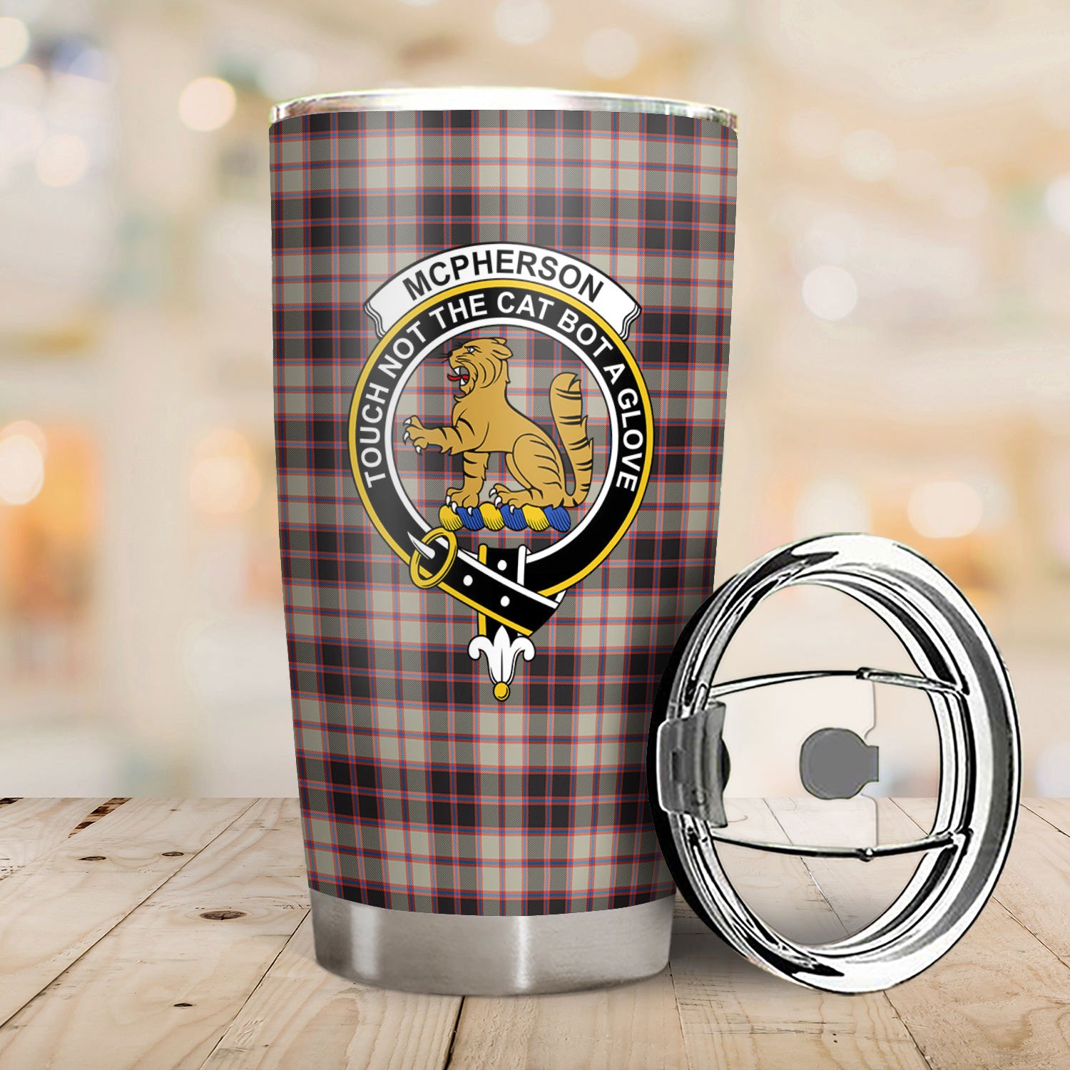 McPherson Hunting Ancient Tartan Crest Tumbler