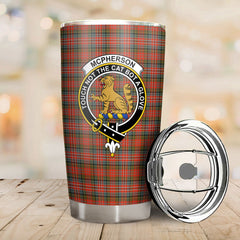 McPherson Weathered Tartan Crest Tumbler