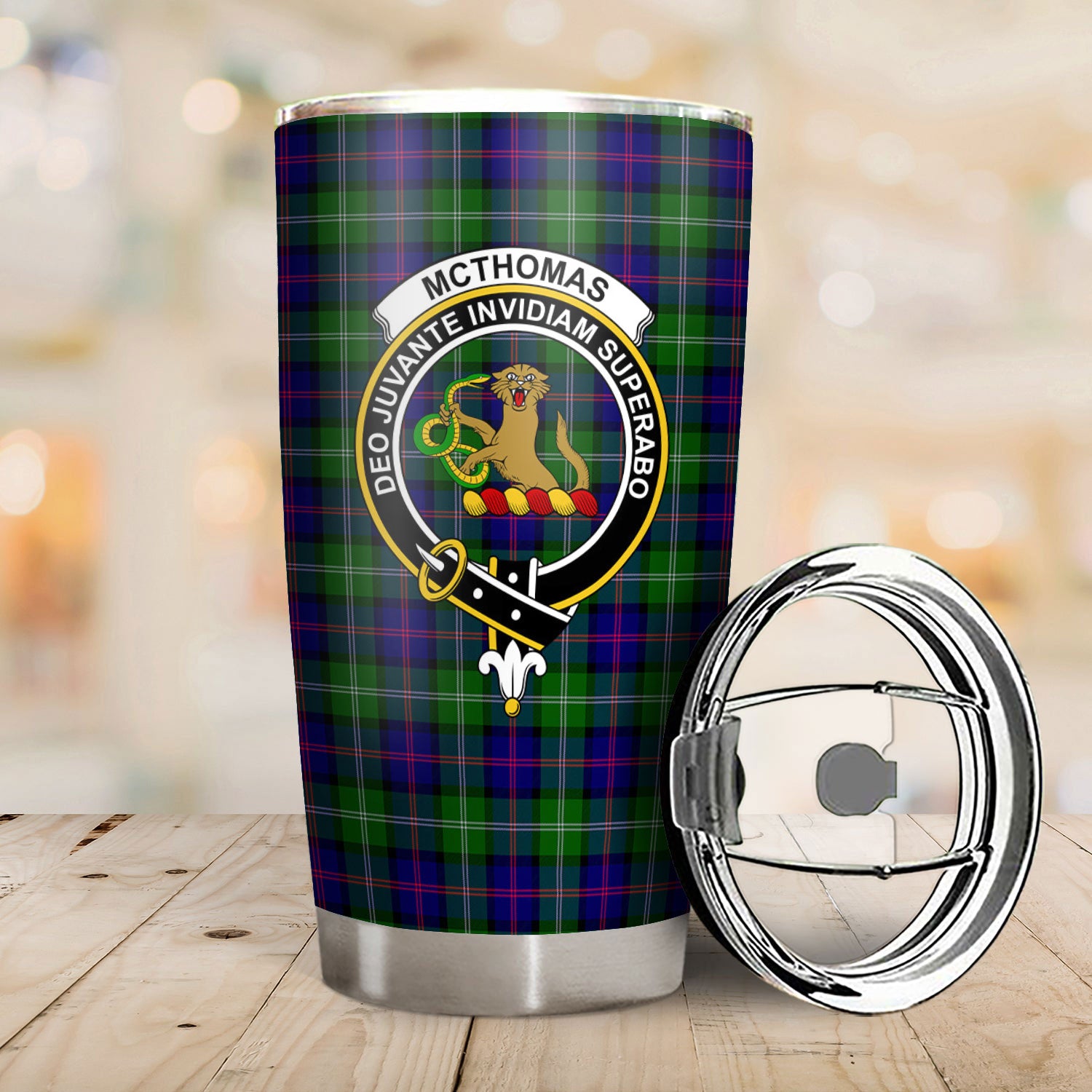 McThomas Modern Tartan Crest Tumbler