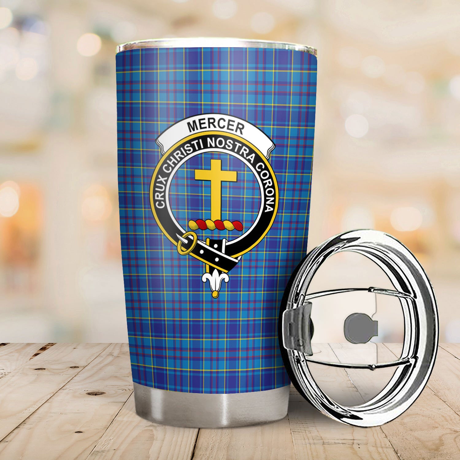 Mercer Modern Tartan Crest Tumbler