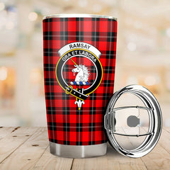 Ramsay Modern Tartan Crest Tumbler