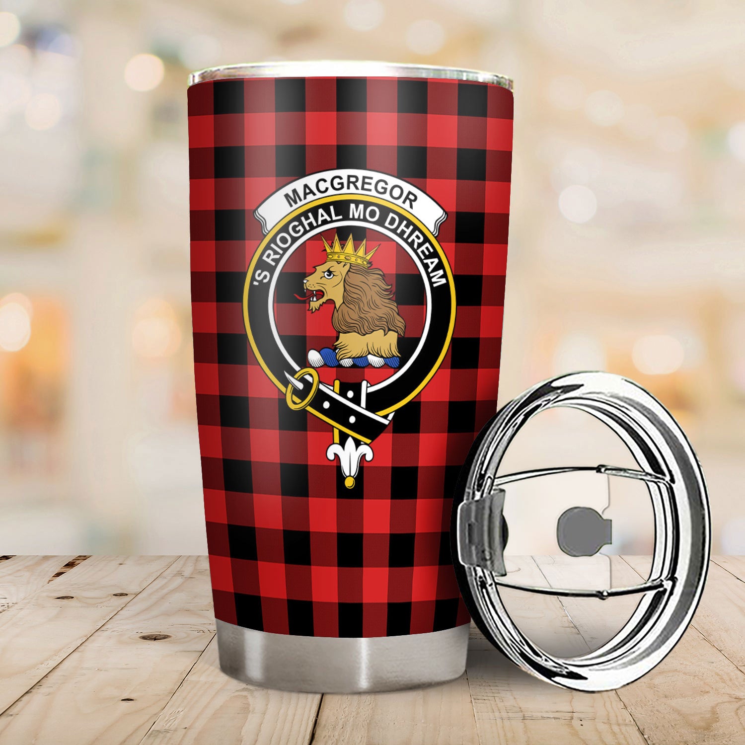 Rob Roy MacGregor Modern Tartan Crest Tumbler