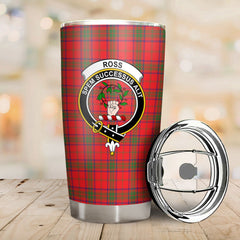 Ross Modern Tartan Crest Tumbler