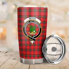 Seton Modern Tartan Crest Tumbler